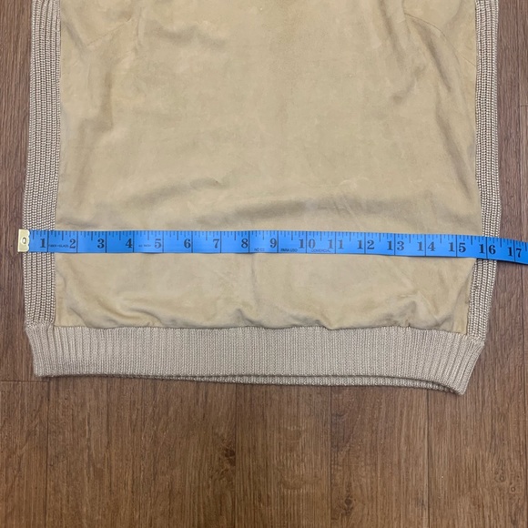 RALPH LAUREN BLACK LABEL Silk Cashmere Suede Sweeter ScoopNeck Long Sleeves Sz M - Picture 8 of 9